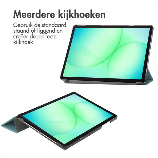 imoshion Trifold Bookcase Samsung Galaxy Tab A11 Plus - Donkergroen