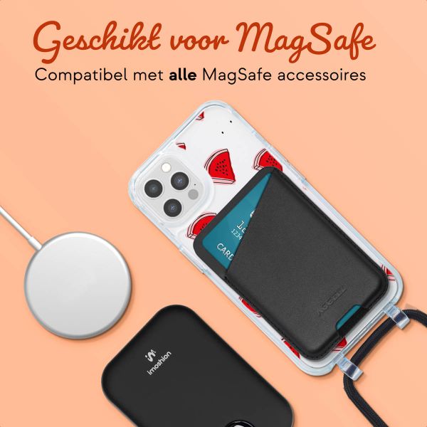 Ontwerp je eigen MagSafe Backcover met afneembaar koord Apple iPhone 12 Pro - Transparant