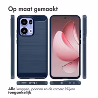 imoshion Brushed Backcover Oppo Reno 13 Pro - Donkerblauw
