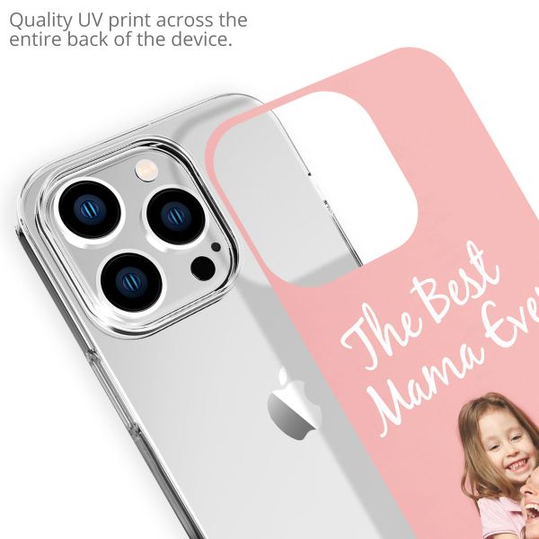 Ontwerp je eigen Apple iPhone 14 Pro gel hoesje - Transparant