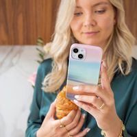 Selencia Aurora Fashion Backcover Apple iPhone 15 Pro Max - Duurzaam hoesje - 100% gerecycled - Sky Sunset Multicolor