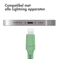 imoshion Lightning naar USB-C kabel - Non-MFi - Gevlochten textiel - 2 meter - Groen