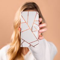 imoshion Design Softcase Bookcase Samsung Galaxy A41 - White Graphic