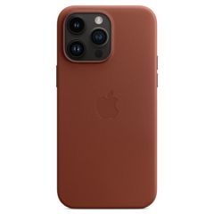 Apple Leather Back Cover with MagSafe Apple iPhone 14 Pro Max - Umber