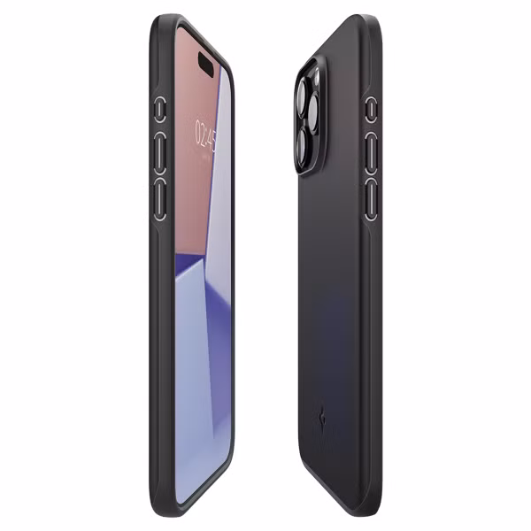 Spigen Thin Fit Backcover Apple iPhone 15 Pro - Zwart