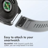 imoshion QuickFit® Line Silicone Band - Garmin QuickFit® 20 mm attachment - Grey