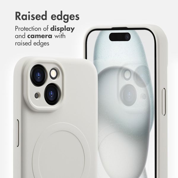 imoshion Colour Back Cover with MagSafe Apple iPhone 15 - Beige