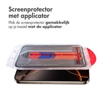 Accezz Gehard Glas Privacy Screenprotector + Applicator Apple iPhone 15 Pro