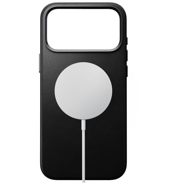 Nomad Traditional Leather Backcover met MagSafe Apple iPhone 18 Pro Max - Black