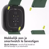 imoshion Siliconen bandje Fitbit Versa / Versa 2 / Versa Lite - Maat S - Donkergroen