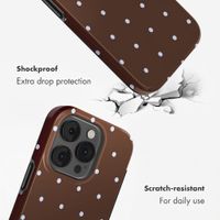 Selencia Vivid Case Apple iPhone 14 Pro - Happy Dots Chocolate