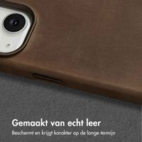 Accezz Vintage Leather Magsafe Backcover Apple iPhone 14 - Rustic Brown
