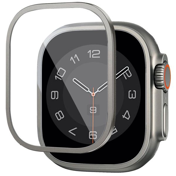 WiWu Easy install gehard glazen screenprotector met rand Apple Watch Series 4-6 / SE - 40 mm - Zilver