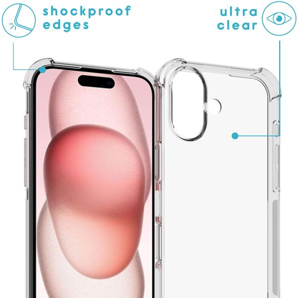 imoshion Backcover met koord Apple iPhone 16 - Zwart