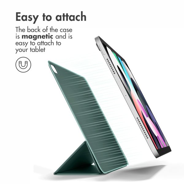 imoshion Magnetic Book Case Apple iPad Air 11 inch (2026) M4 / (2025) M3 / (2024) M2 / Air 5 (2022) / Air 4 (2020) - Dark Green
