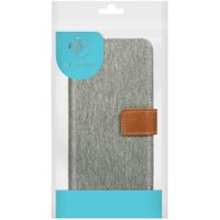 imoshion Luxe Canvas Bookcase Apple iPhone SE / 5 / 5s - Grijs