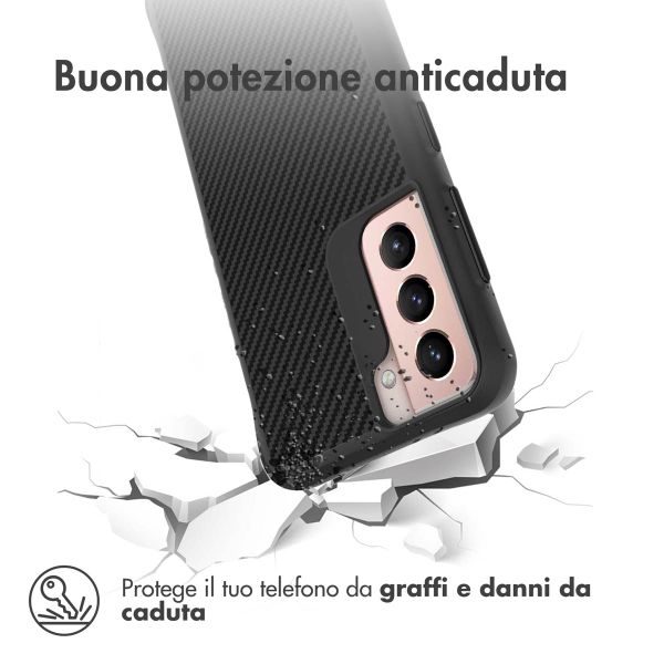 imoshion Rugged Hybrid Case Samsung Galaxy S21 - Zwart