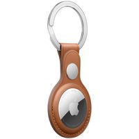 Apple Leather Key Ring Apple AirTag - Saddle Brown