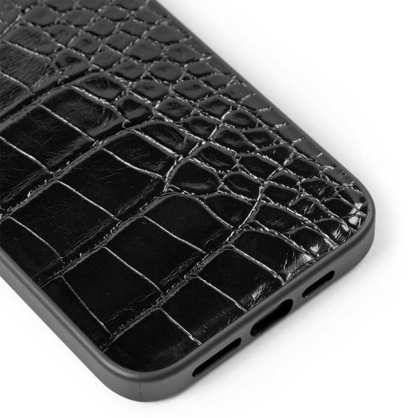 iDeal of Sweden Vegan Leather Backcover Apple iPhone 14 Pro Max - Black Croco
