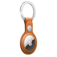 Apple Leather Key Ring Apple AirTag - Golden Brown