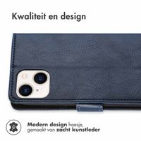 imoshion Luxe Bookcase iPhone 15 - Donkerblauw