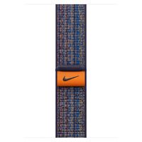 Apple Nike Sport Loop Band Apple Watch Series 1 t/m 10 / SE / Ultra (2) (44/45/46/49 mm) - Game Royal/Orange