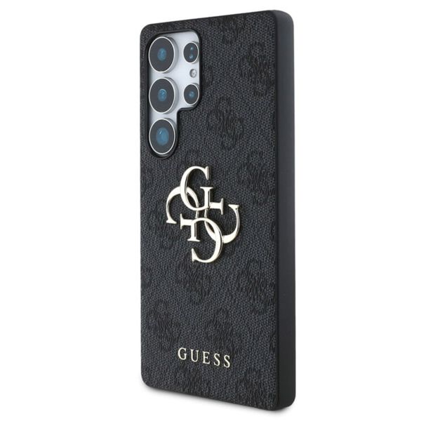 Guess 4G Metal Logo Backcover Samsung Galaxy S25 Ultra - Zwart