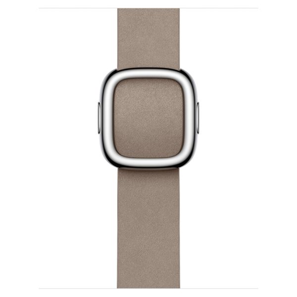 Apple Modern Buckle FineWoven Apple Watch Series 1 t/m 9 / SE (38/40/41 mm) | Series 10 (42 mm) - Maat M - Tan