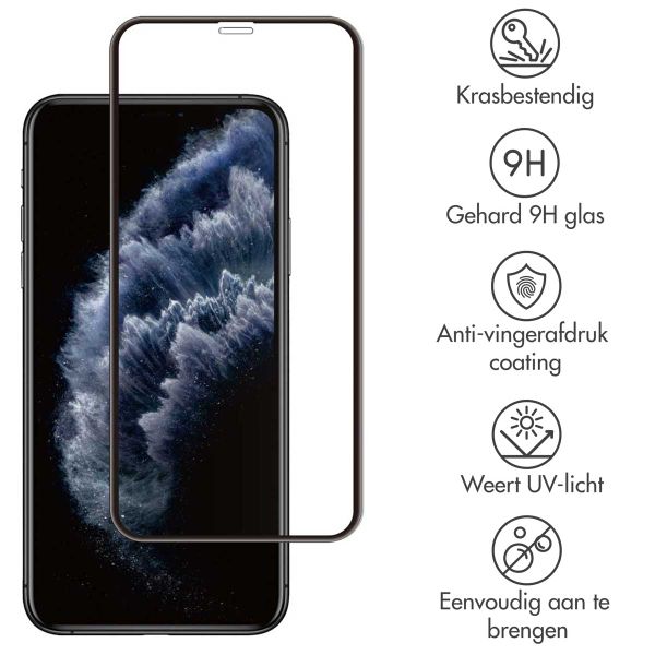 Accezz Gehard Glas Full Cover Screenprotector Apple iPhone 11 Pro / Xs / X