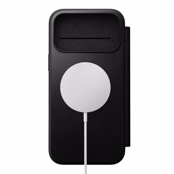 Nomad Modern Leather FolioBookcase Apple iPhone 17 Pro Max - Zwart