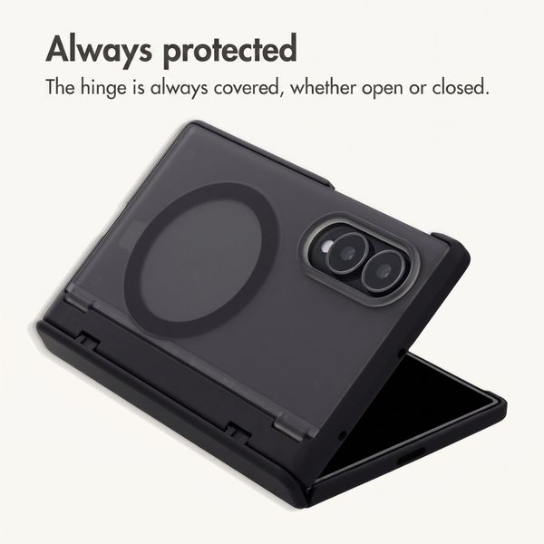 imoshion Frosted Back Cover with MagSafe and Stand Samsung Galaxy Z Fold 8 - Black