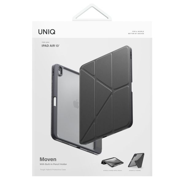 Uniq Moven Case Apple iPad Air 13 inch (2025) M3 / (2024) M2 - Charcoal Grey