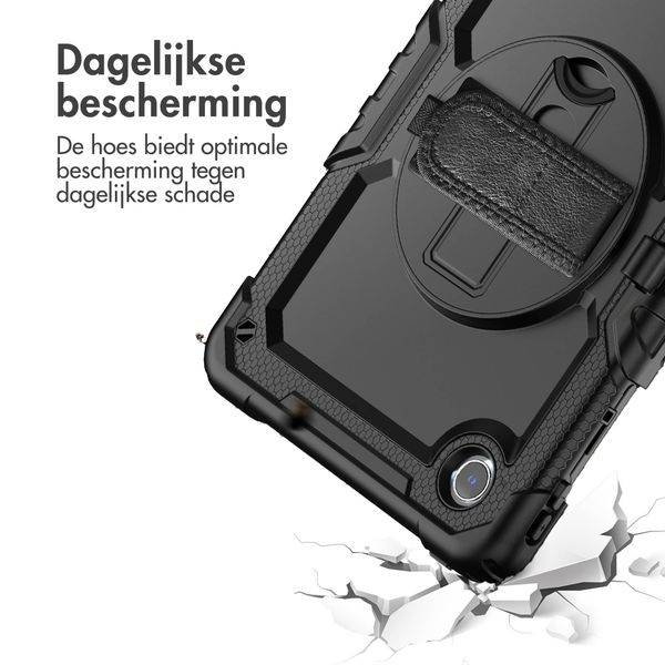 Accezz Rugged Backcover met schouderstrap Lenovo Tab M11 - Zwart