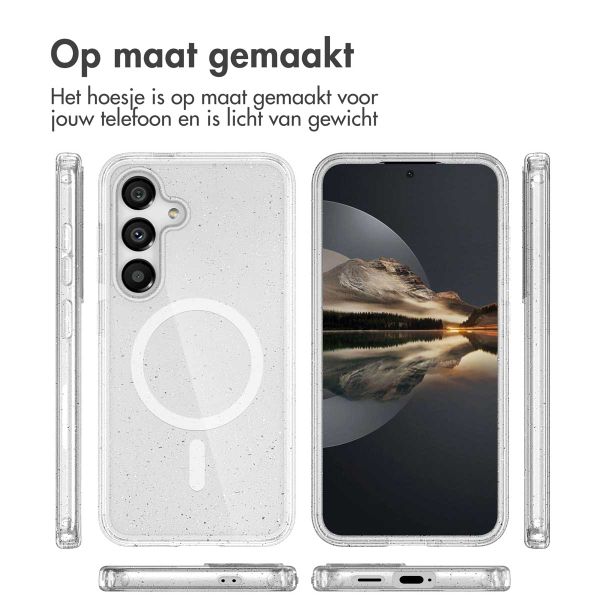 imoshion Sparkle Backcover met MagSafe Samsung Galaxy S25 - Glitter Transparant