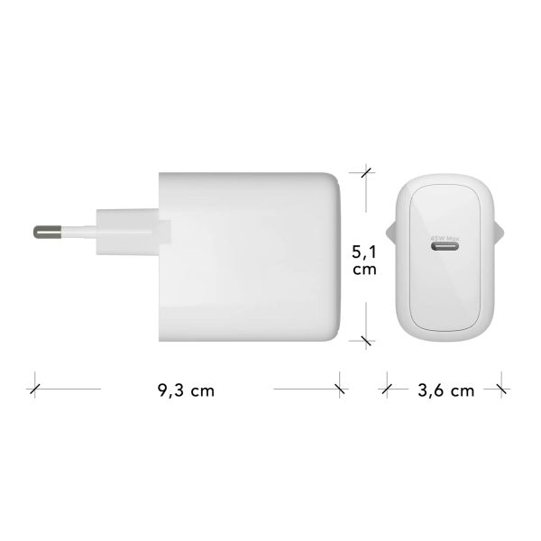 dbramante1928 re-charge | Wall Charger - USB-C 45 Watt - Wit