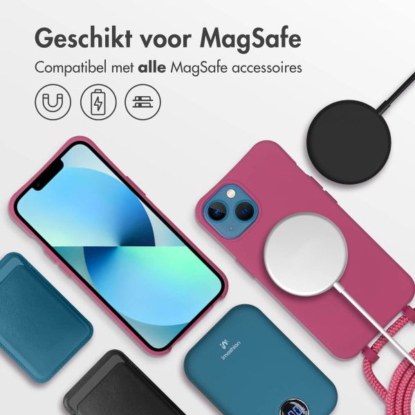 imoshion Color Backcover met afneembaar koord MagSafe iPhone 13 - Raspberry