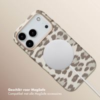 Selencia Sabi Backcover Panterprint met MagSafe Apple iPhone 17 Pro - Soft Ivory