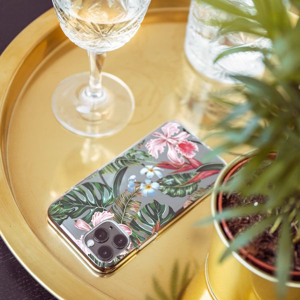 imoshion Design hoesje Samsung Galaxy A21s - Jungle - Groen / Roze