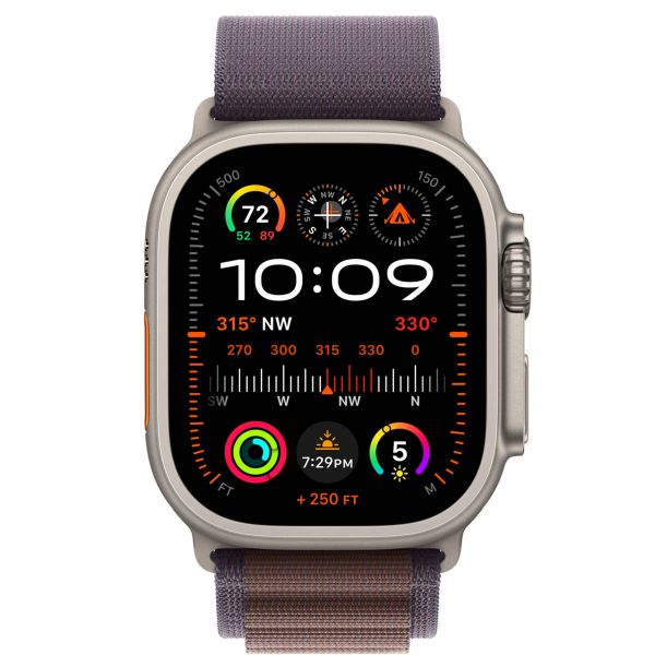 Apple Alpine Loop Band Apple Watch Series 1 - 11 / SE / Ultra (44/45/46/49 mm) - Maat M - Indigo