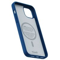 Njorð Collections Suède Comfort+ Case MagSafe iPhone 15 Plus - Blue