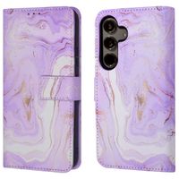 imoshion Design Bookcase Samsung Galaxy S24 - Purple Marble