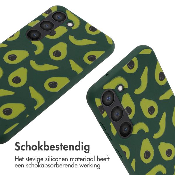 imoshion Siliconen design hoesje met koord Samsung Galaxy S23 - Avocado Green