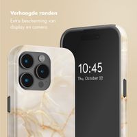 Selencia Vivid Tough Backcover met MagSafe Apple iPhone 15 Pro - Golden Beige Marble