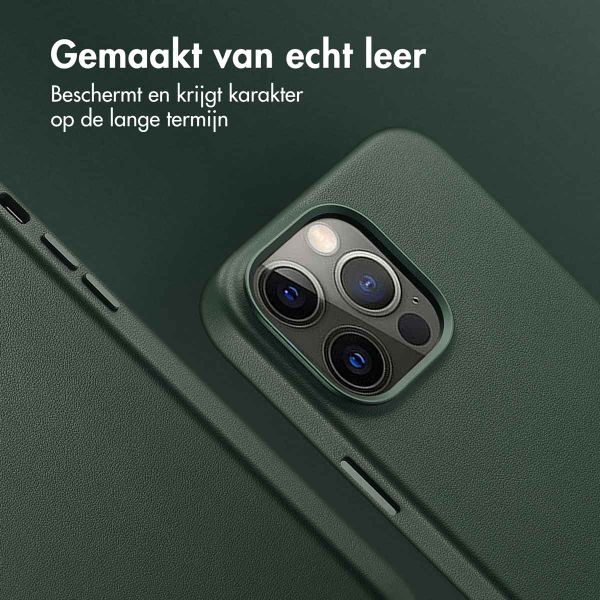 Accezz MagSafe Leather Backcover Apple iPhone 14 Pro Max - Cedar Green