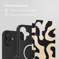 Selencia Vivid Backcover met MagSafe Apple iPhone 17 - Art Wave Black