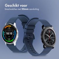 imoshion Siliconen sportbandje met gesp - Universeel 22 mm aansluiting - Donkerblauw