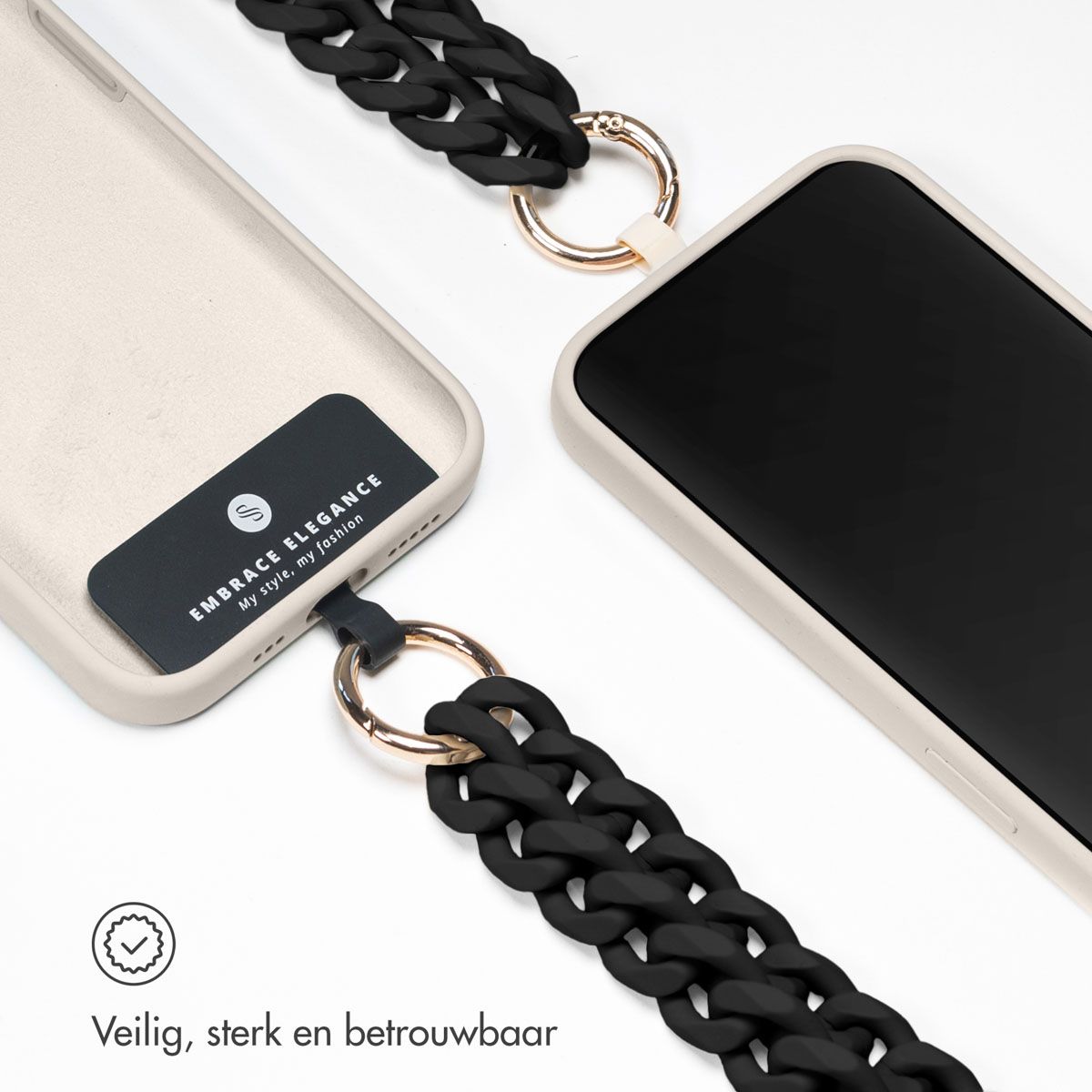 3 Stuks Acryl Telefoonbedels – Zwarte Strik, Hart En Vlindervorm – Met Parelmoer En Kubuskralen, Polshanger Voor Mobiel, Antislip, Cadeauverpakking Mogelijk