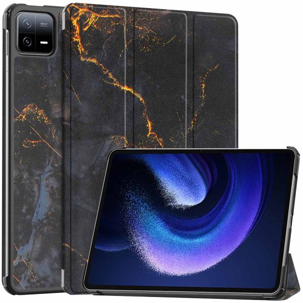 imoshion Design Trifold Bookcase Xiaomi Pad 6 / 6 Pro - Black Marble