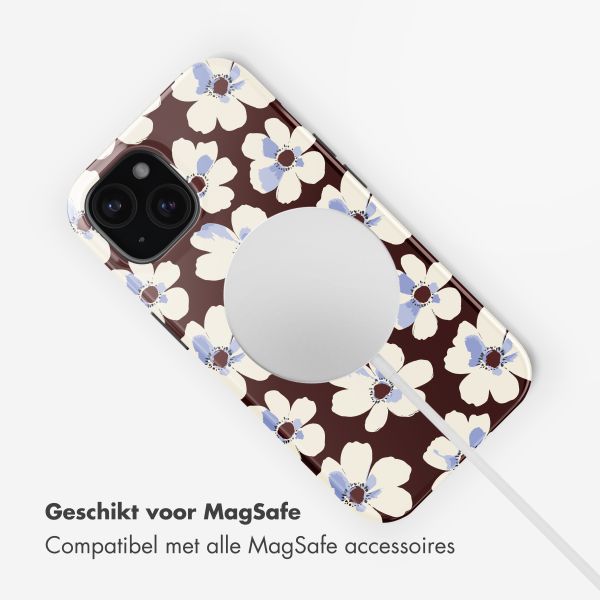 Selencia Vivid Backcover met MagSafe Apple iPhone 15 - Choco Flower Pop