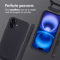 imoshion Color Backcover met afneembaar koord MagSafe Apple iPhone 16 - Zwart